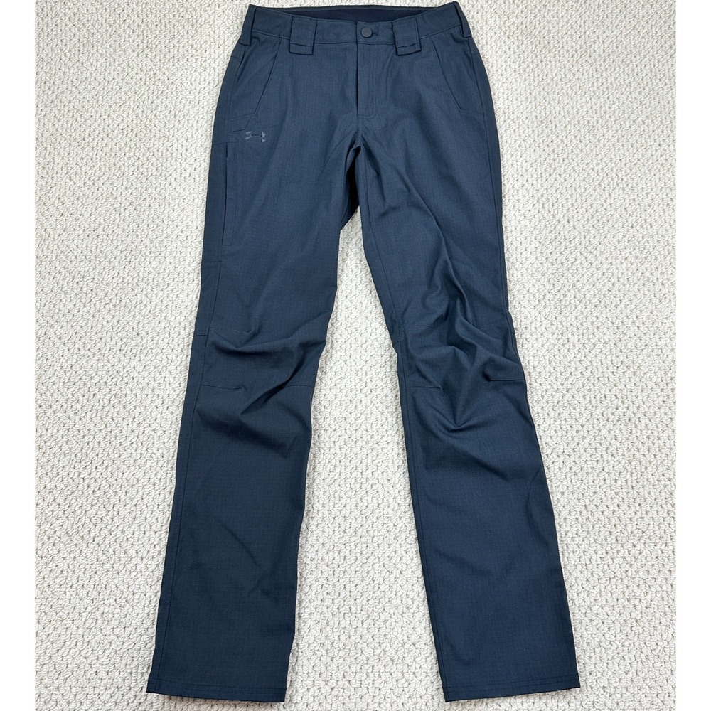 Under Armour Pants Mens 30x34 Navy Enduro Elite Flat Front Ripstop Loose Fit NEW